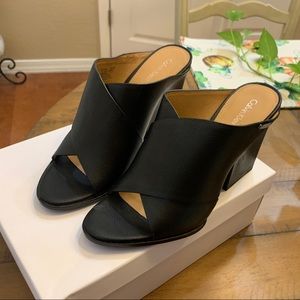 Calvin Klein Warner peep toe mule  New. Size 10.